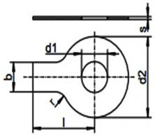 DIN 93 Tab Washers With Long Tab